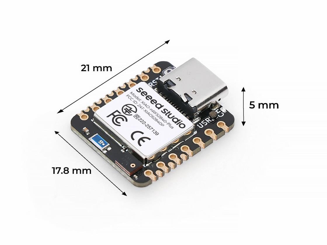 KompentXIAO nRF52840 Sense Plus Kartı TinyML/TensorFlow Lite, IMU, Mikrofon, Bluetooth5.0