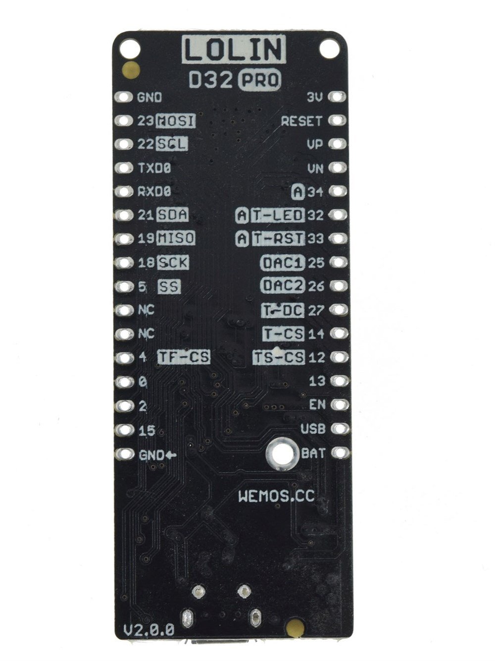 Lolin D32 Pro V2.0 ESP32-WROVER Geliştirme Kartı Lityum Pil Arayüzlü Wifi & Bluetooth Orijinal ESP32 Modülü