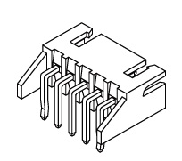 Meksem4 Pin 2.50mm JST-XH Kablo PCB Tunik Konnektörü (Wire-to-Board)  90 Derece Açılı Kulaklı Tip