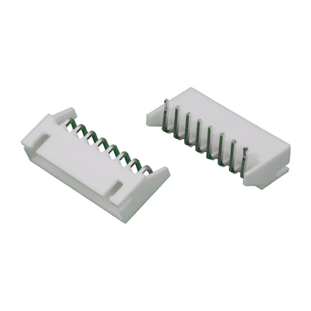 Meksem8 Pin 2.50mm JST-XH Kablo PCB Tunik Konnektörü (Wire-to-Board)  90 Derece Açılı Kulaklı Tip