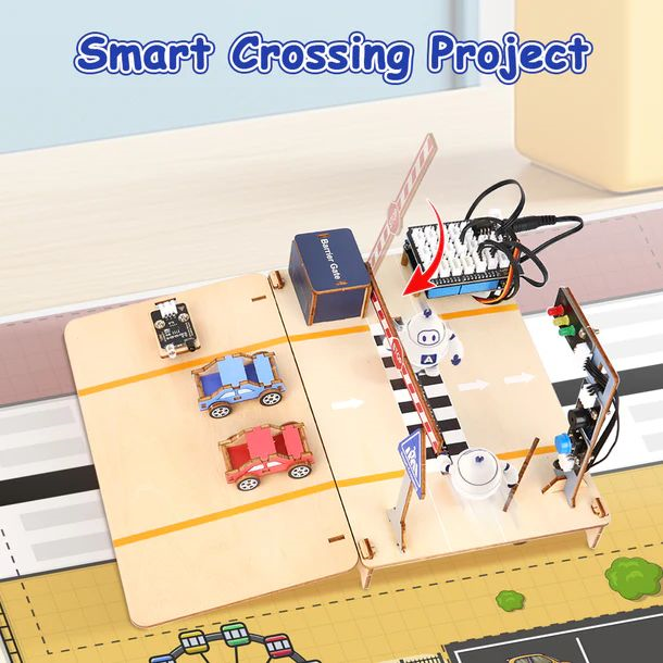 MeksemSTEM ESP32 Akıllı Ulaşım (Intelligent Transportation) Eğitim  Kiti ACEBOTT QE027