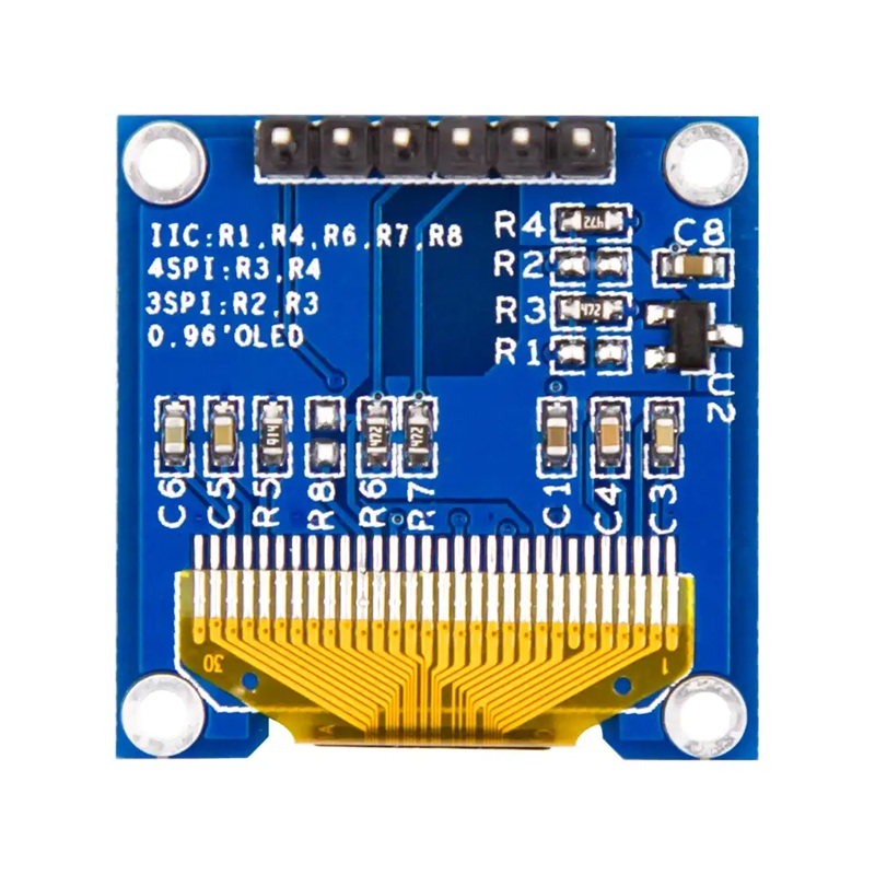 PARASUT0.96inç Mavi OLED Ekran SPI 128x64 Çözünürlük