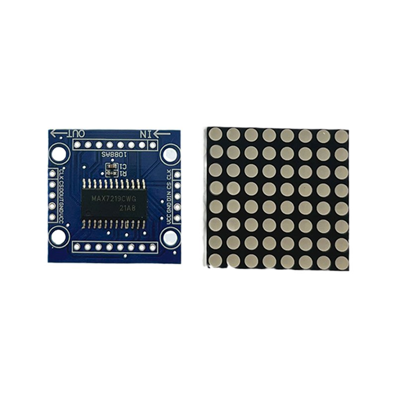 PARASUTMAX7219 8x8 Dot Matrix LED Display Modülü Peşpeşe Takılabilen Çoklu Modül (Cascading) Uyumlu