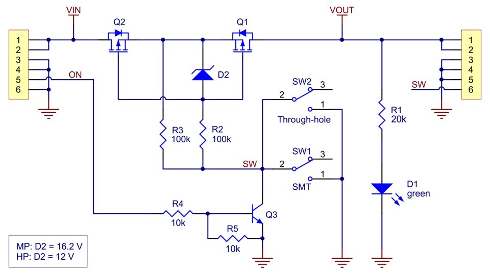 PARASUTPololu 2814 Big MOSFET Slide Switch, Ters Voltaj Korumalı, MP