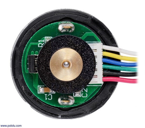 PARASUTPololu 4697 150:1 Metal Redüktörlü DC Motor 37Dx73L mm  24V 64 CPR Enkoderli