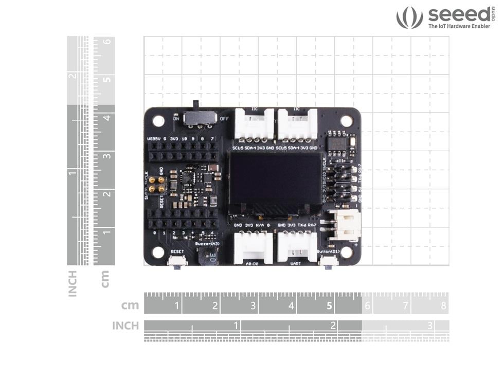 PARASUTSeeed Studio Expansion Board Base for XIAO with Grove OLED - IIC, Uart, Analog/Digital