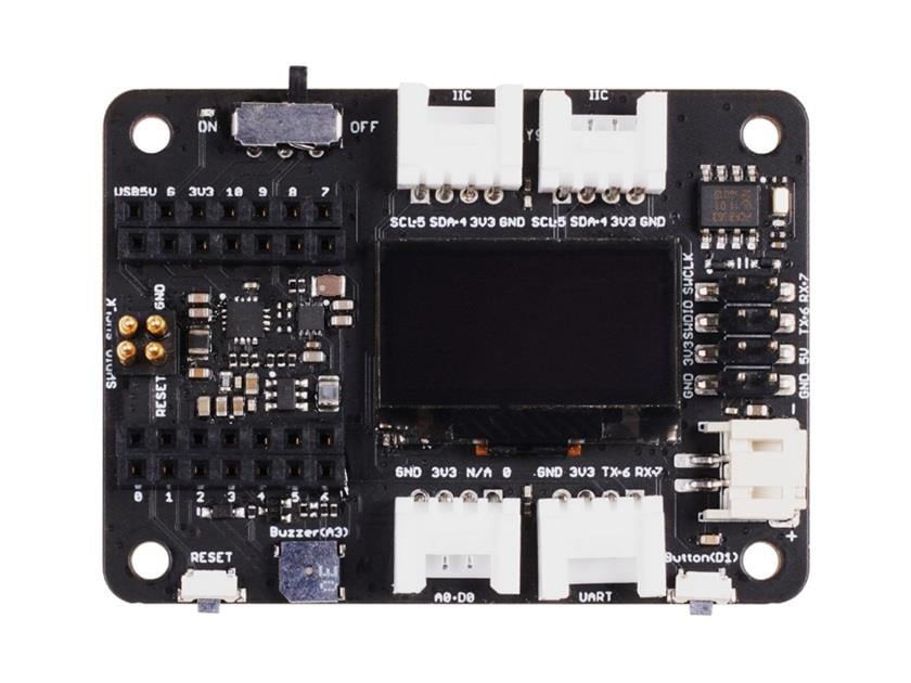 PARASUTSeeed Studio Expansion Board Base for XIAO with Grove OLED - IIC, Uart, Analog/Digital