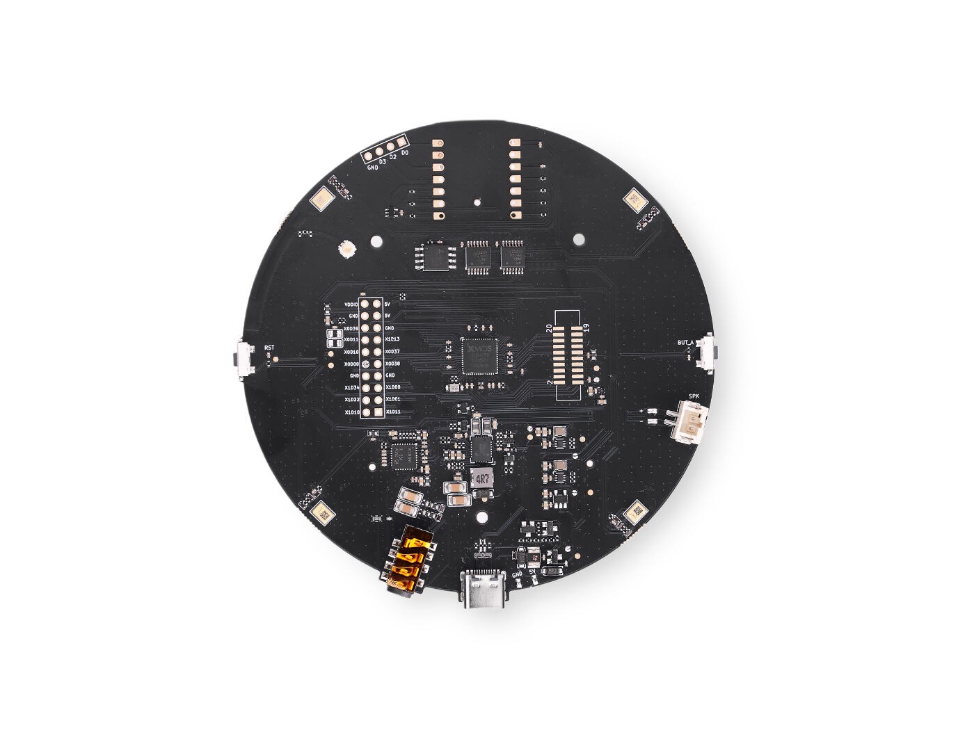 PARASUTSeeed Studio reSpeaker XVF3800 USB 4 Mikrofon Dizisi