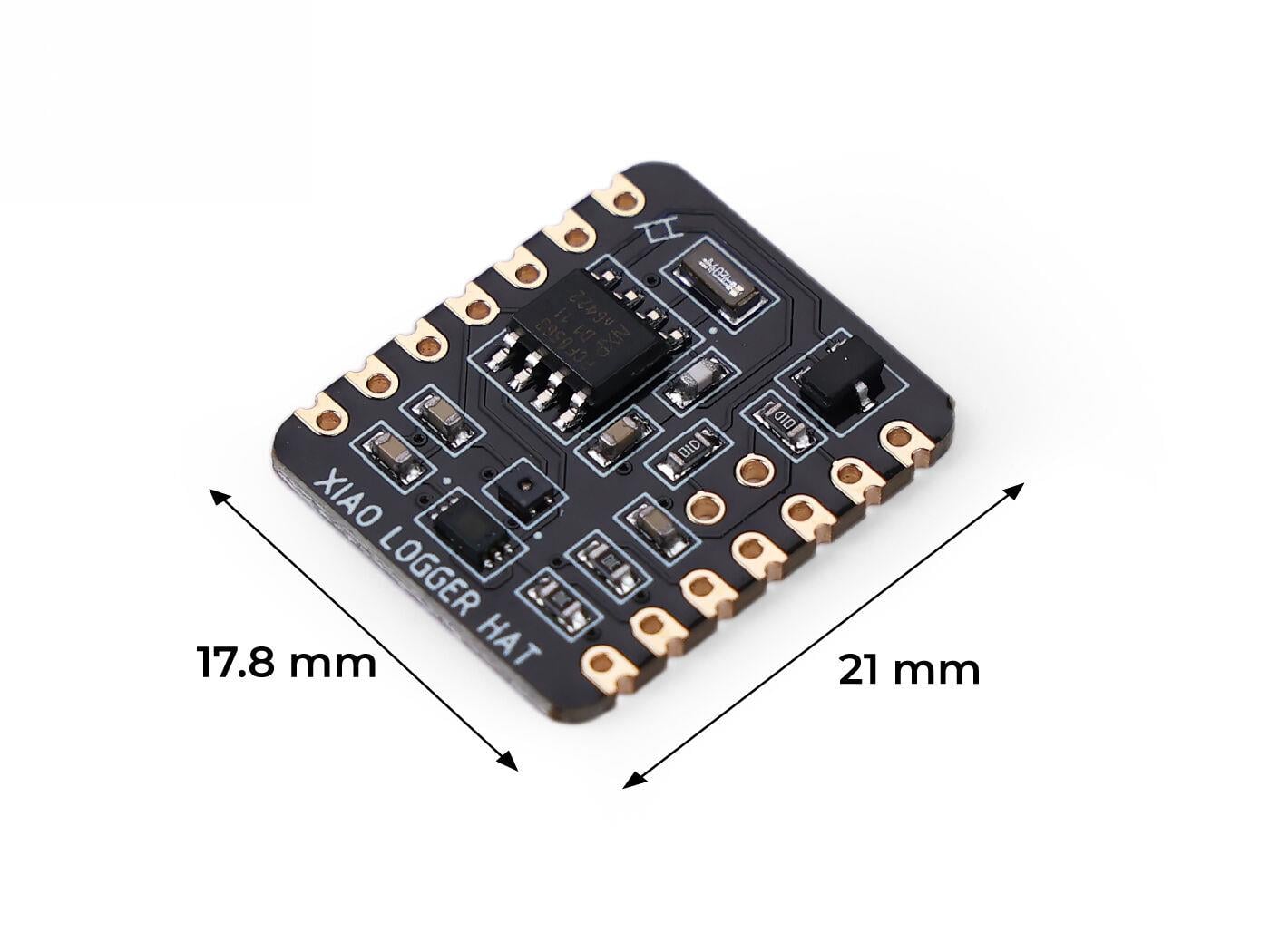 PARASUTSeeed Studio XIAO Logger HAT SHT40 Sıcaklık/Nem + BH1750 Işık Sensörü, RTC, Batarya Voltaj İzleme