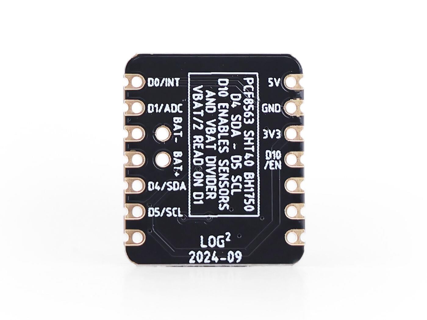 PARASUTSeeed Studio XIAO Logger HAT SHT40 Sıcaklık/Nem + BH1750 Işık Sensörü, RTC, Batarya Voltaj İzleme