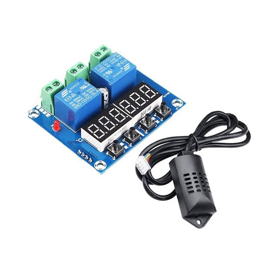 PARASUTXH-M452 SHT20 Sensörlü Çıkışlı Sıcaklık ve Nem Kontrol Modülü 12V DC 10A Dijital Led