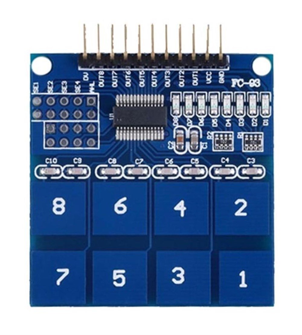 TTP226 8 Kanal Dokunmatik Anahtar Modulu
