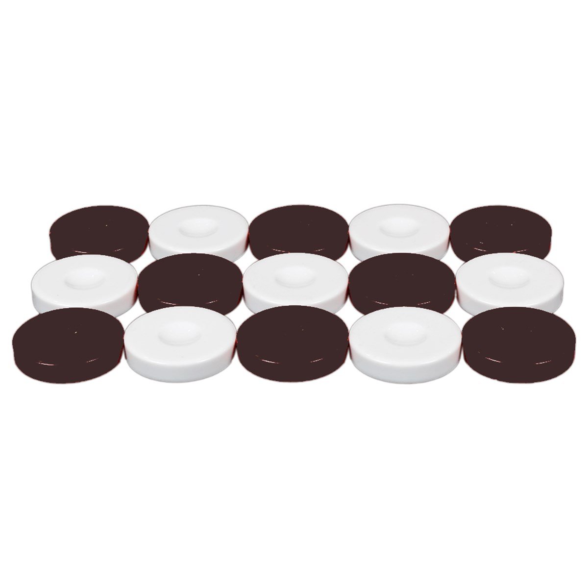 Gifthome Kahverengi-Beyaz Polyester Tavla Pulu