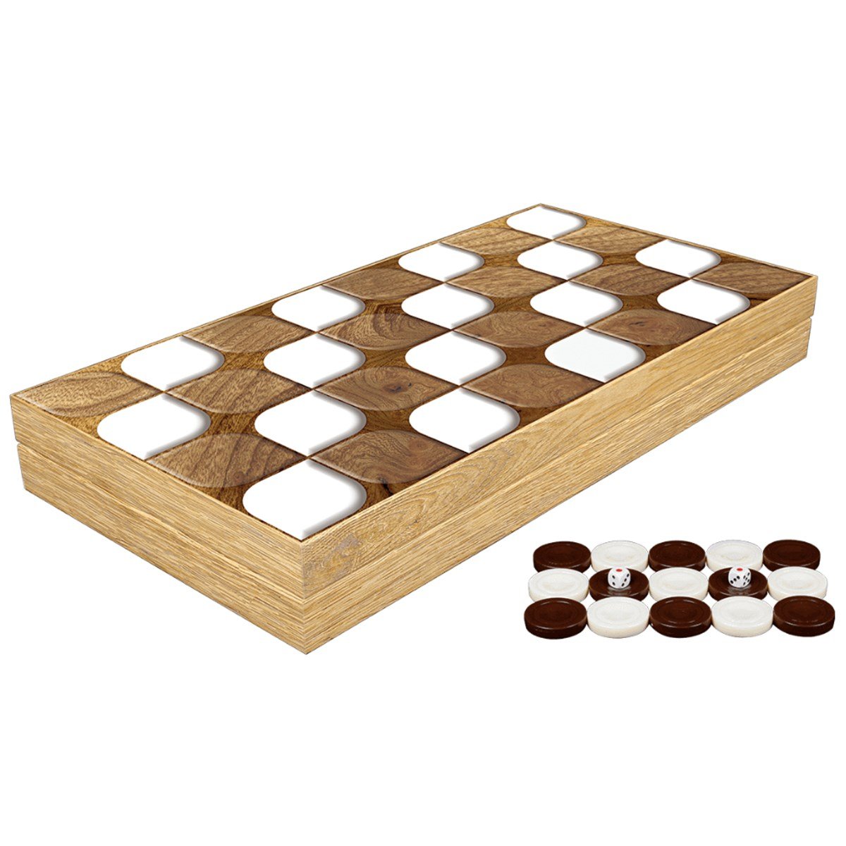 Gifthome Klasik 3D Wood Tavla Takımı