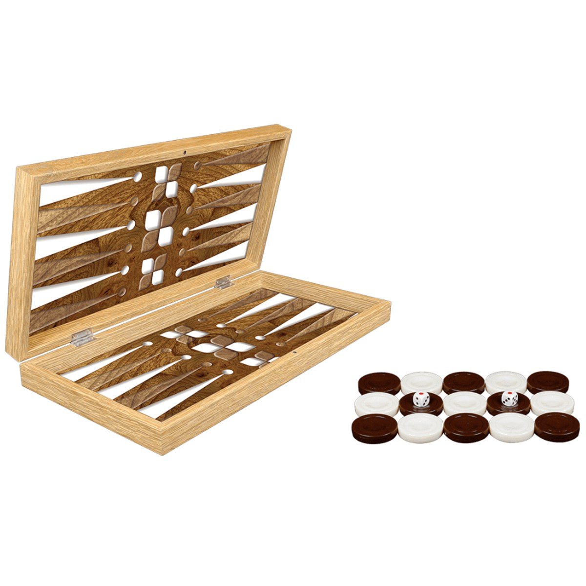 Gifthome Klasik 3D Wood Tavla Takımı