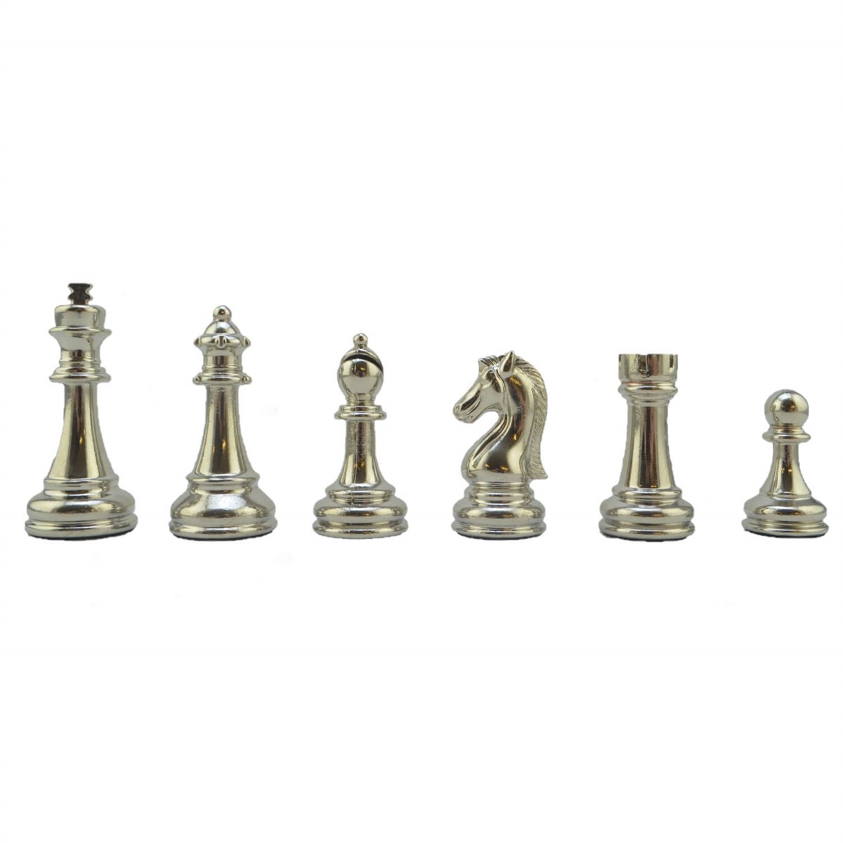 Gifthome Metal Satranç Takımı/Seti; Büyük, Klasik, Antik Taş ve Mocha Desenli Satranç Tahtası