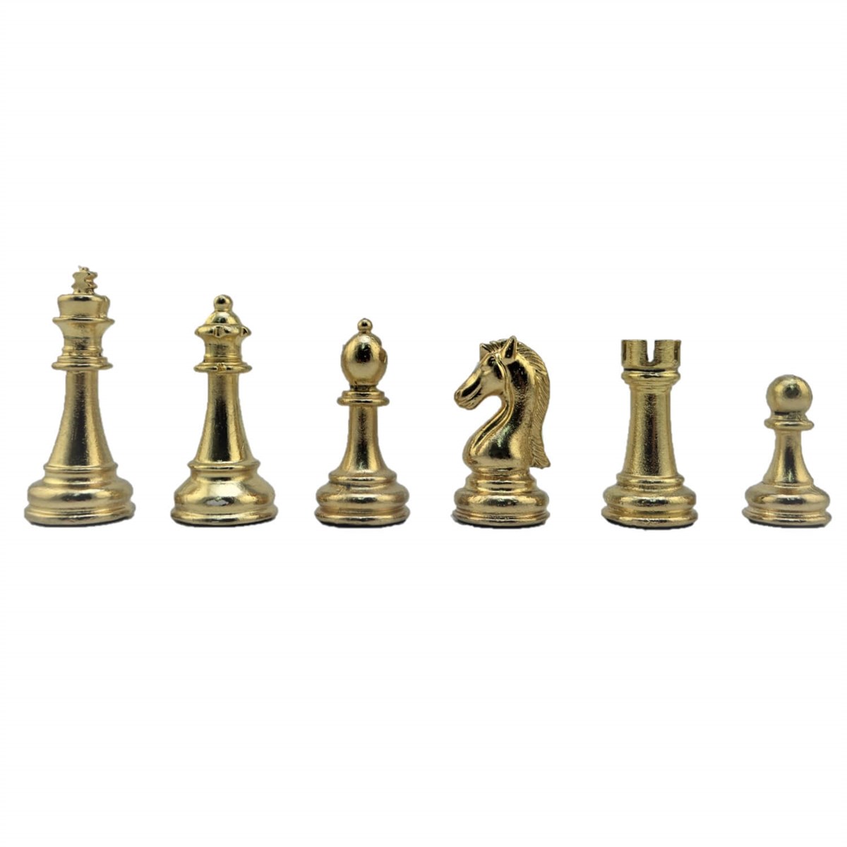 Gifthome Metal Satranç Takımı/Seti;Büyük,Klasik,Parlak,Gül,Sandıklı Masif Ahşap Satranç Tahtası