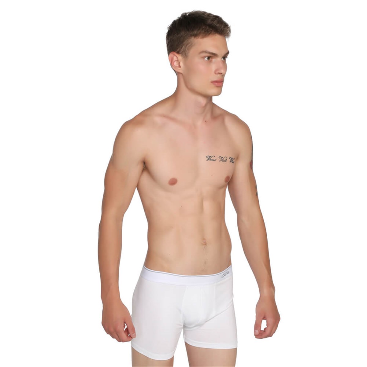 ISSORIA Erkek Boxer 3'lü Kutu Tip:1 (Siyah-Gri-Beyaz)