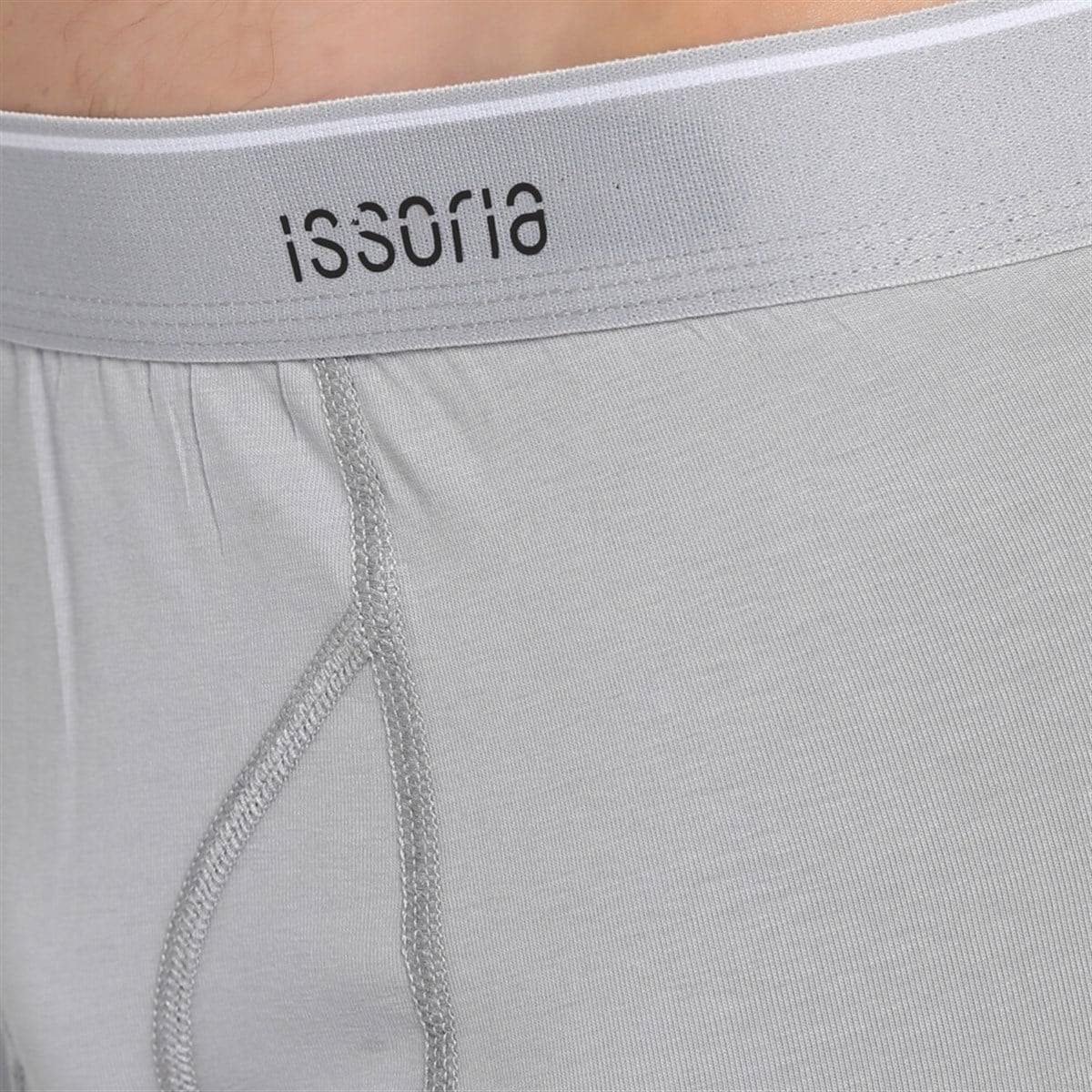 ISSORIA Erkek Boxer 3'lü Kutu Tip:4 (Gri-Siyah-Beyaz)