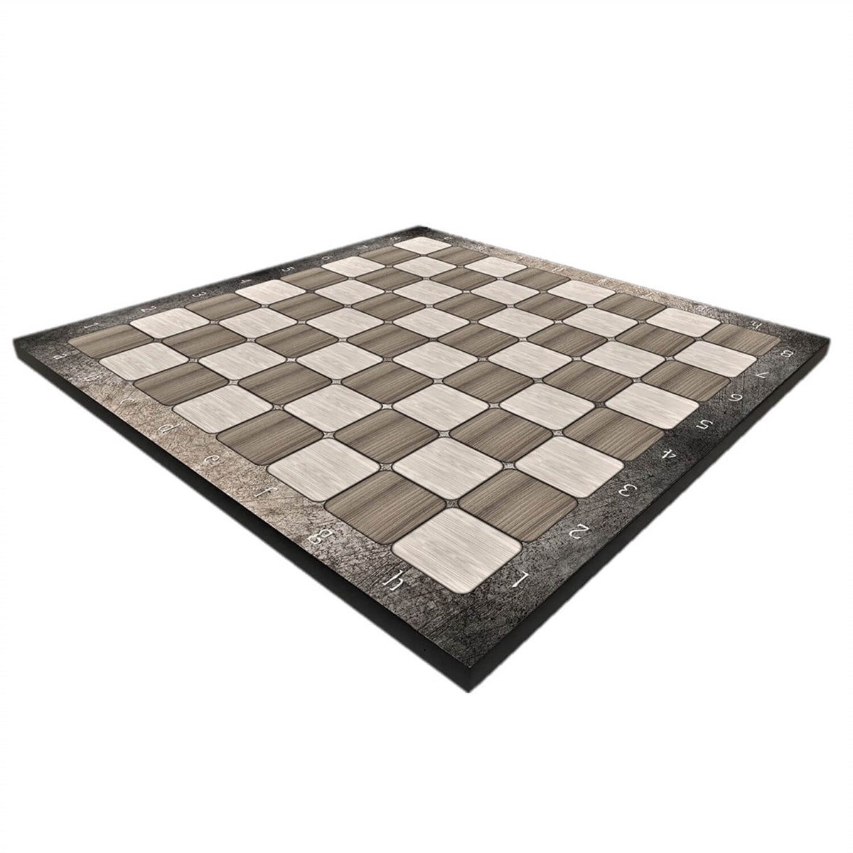 (Sadece Tahta İsteyene) Platin Meşe Desenli MDF Ahşap Satranç Tahtası (37x37 cm)