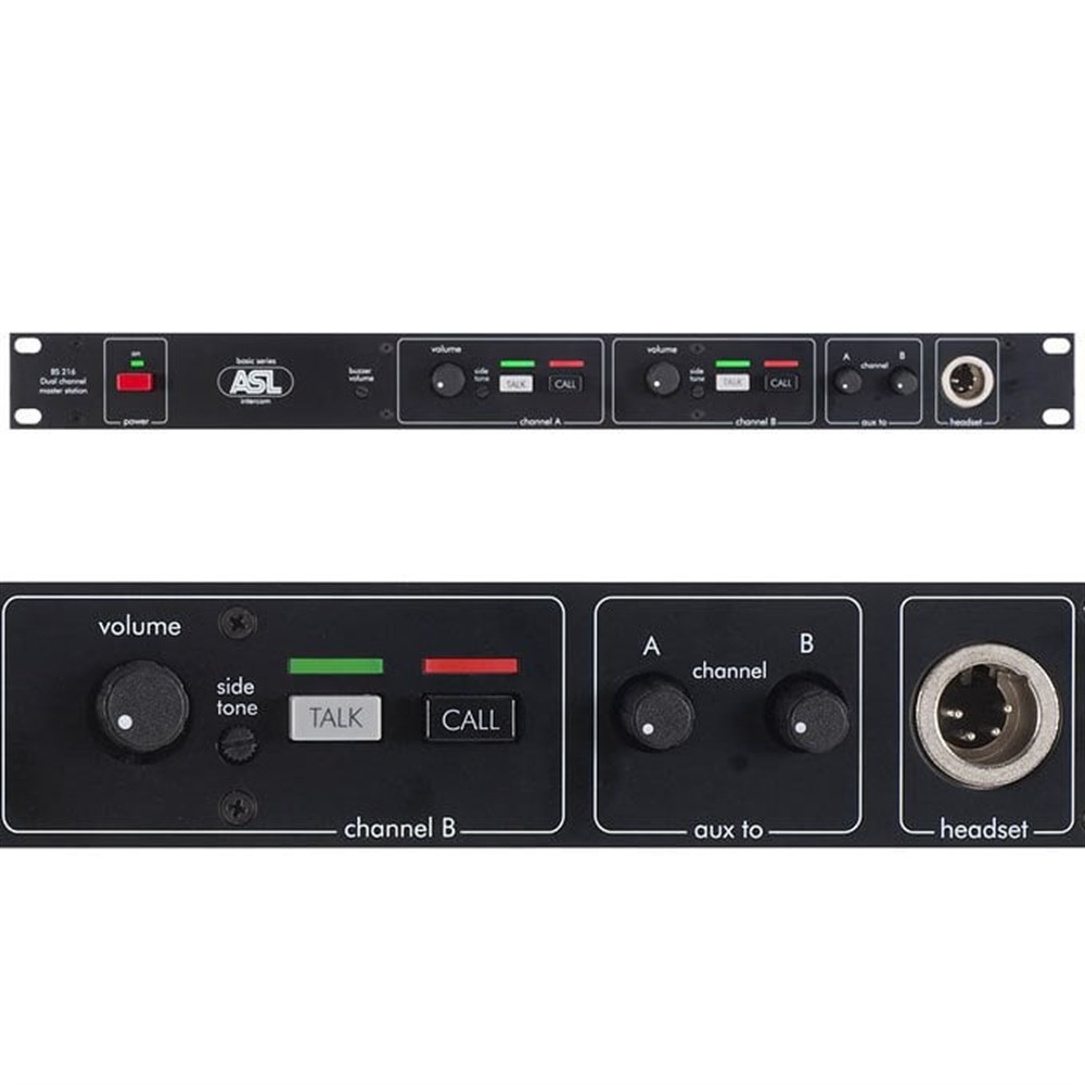 ASL BS-216 2 Kanal intercom Merkez Ünitesi