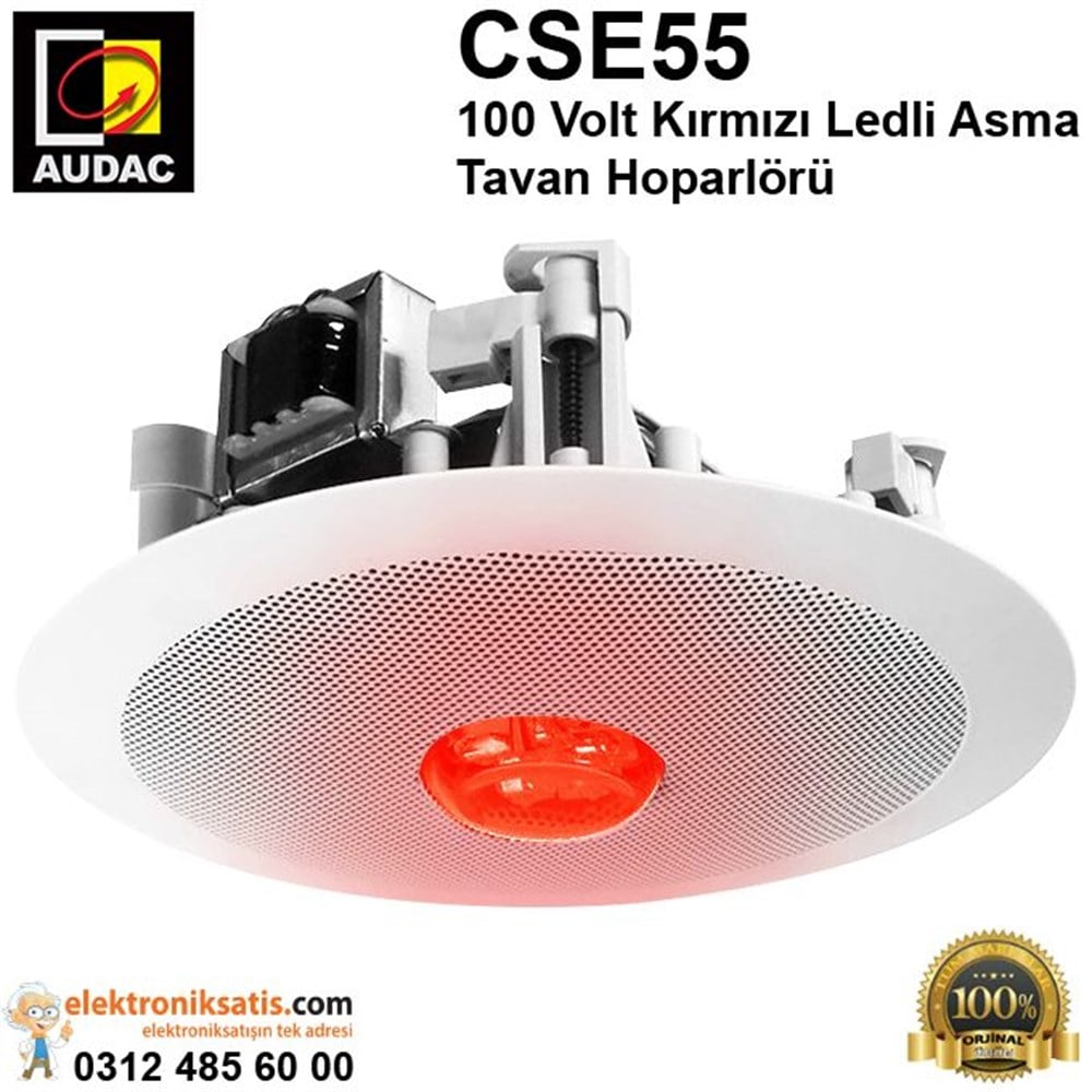 AUDAC CSE55 100 Volt Kırmızı Ledli Asma Tavan Hoparlörü
