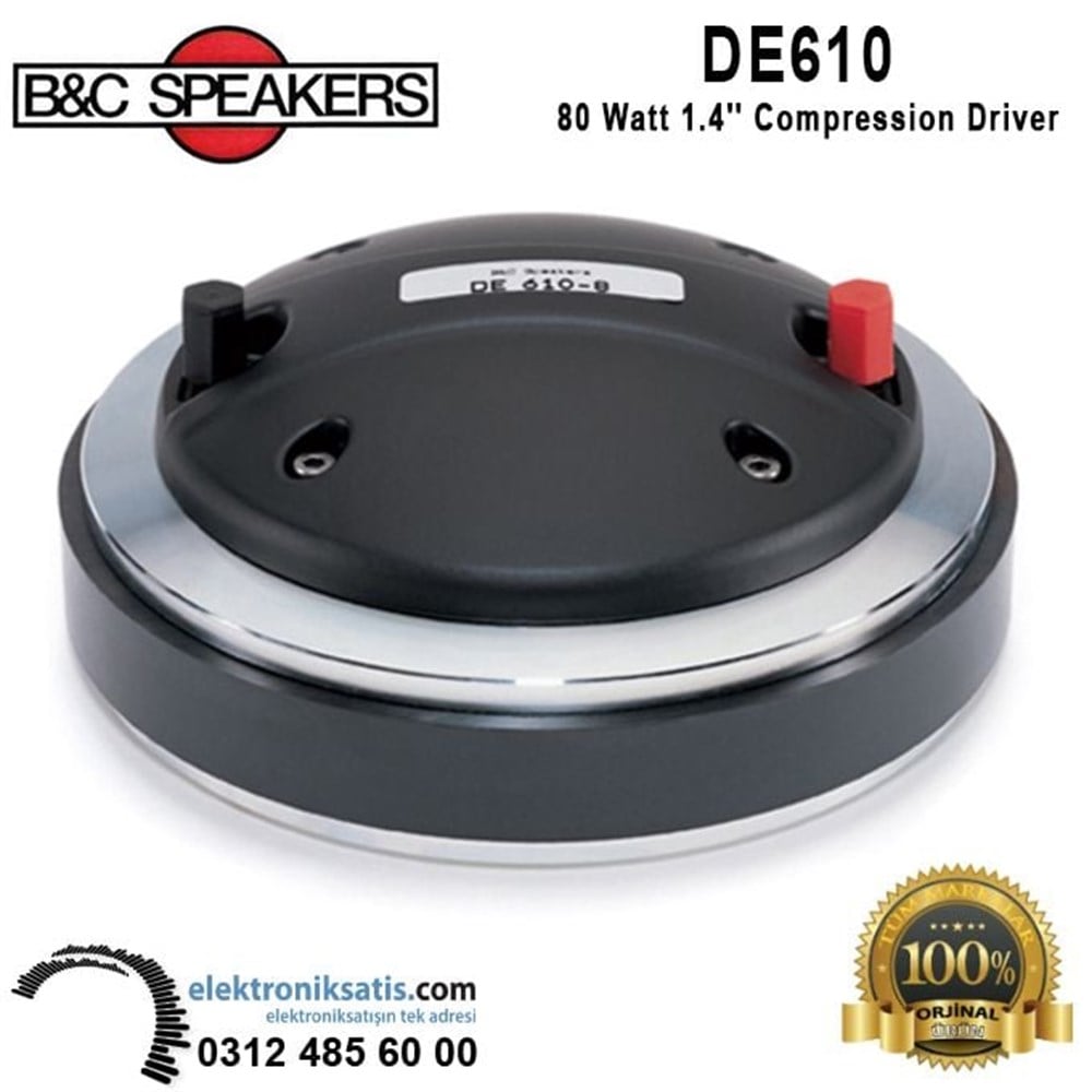 B&C Speakers DE610 80 Watt 1.4'' Compression Driver