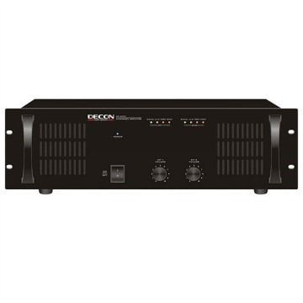 Decon DP-2500 Power Anfi 2x500 Watt 70V-100V Hat Trafolu