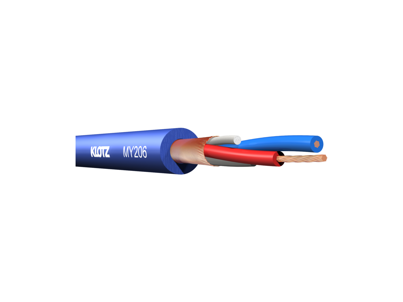 Klotz MY206BL 2x0,22mm² Mikrofon Kablosu (Mavi)