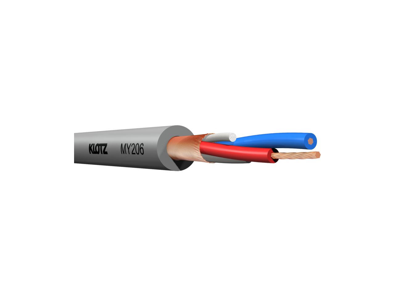 Klotz MY206GR 2x0,22mm² Mikrofon Kablosu (Gri)