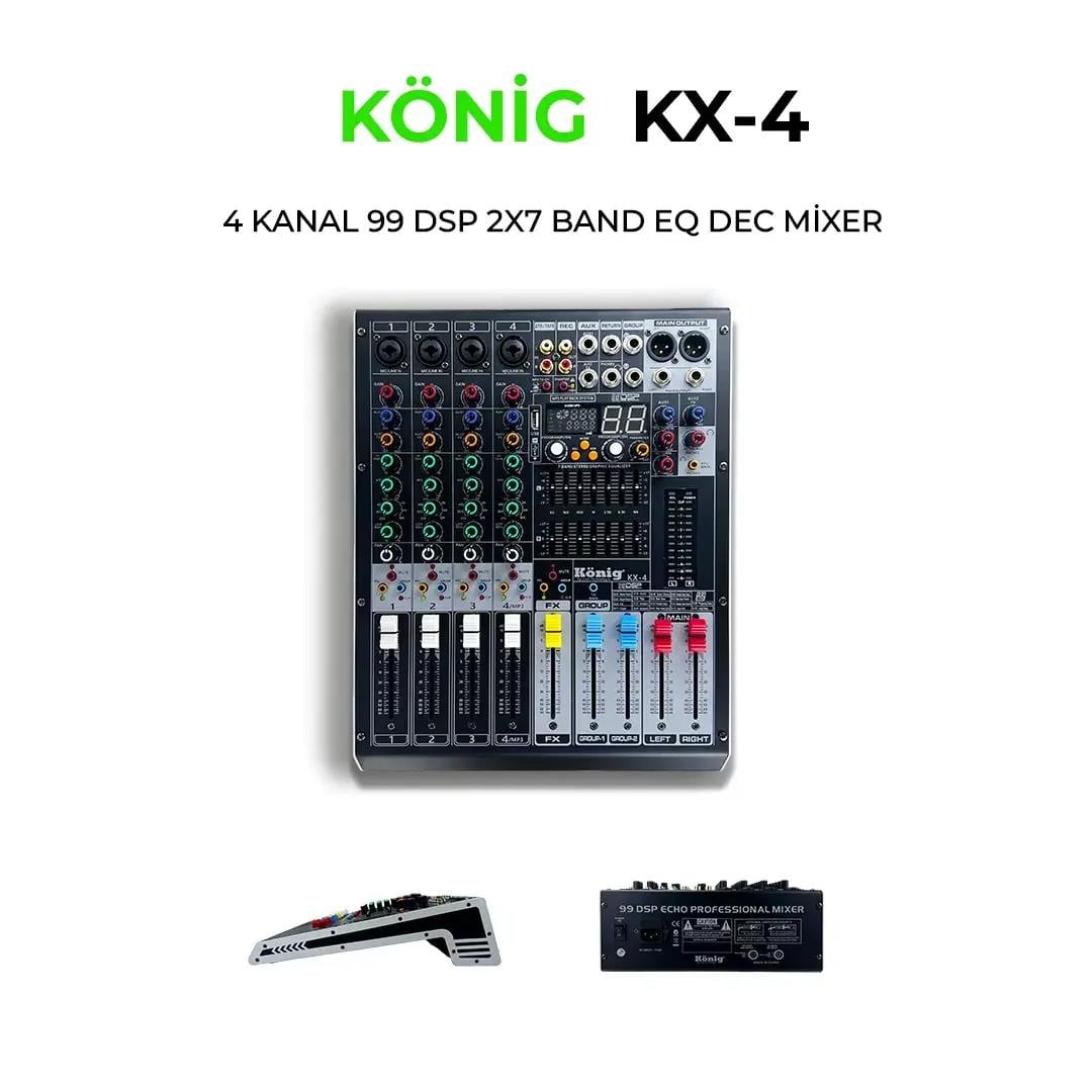 König KX-4 4 Kanal Deck Mikser