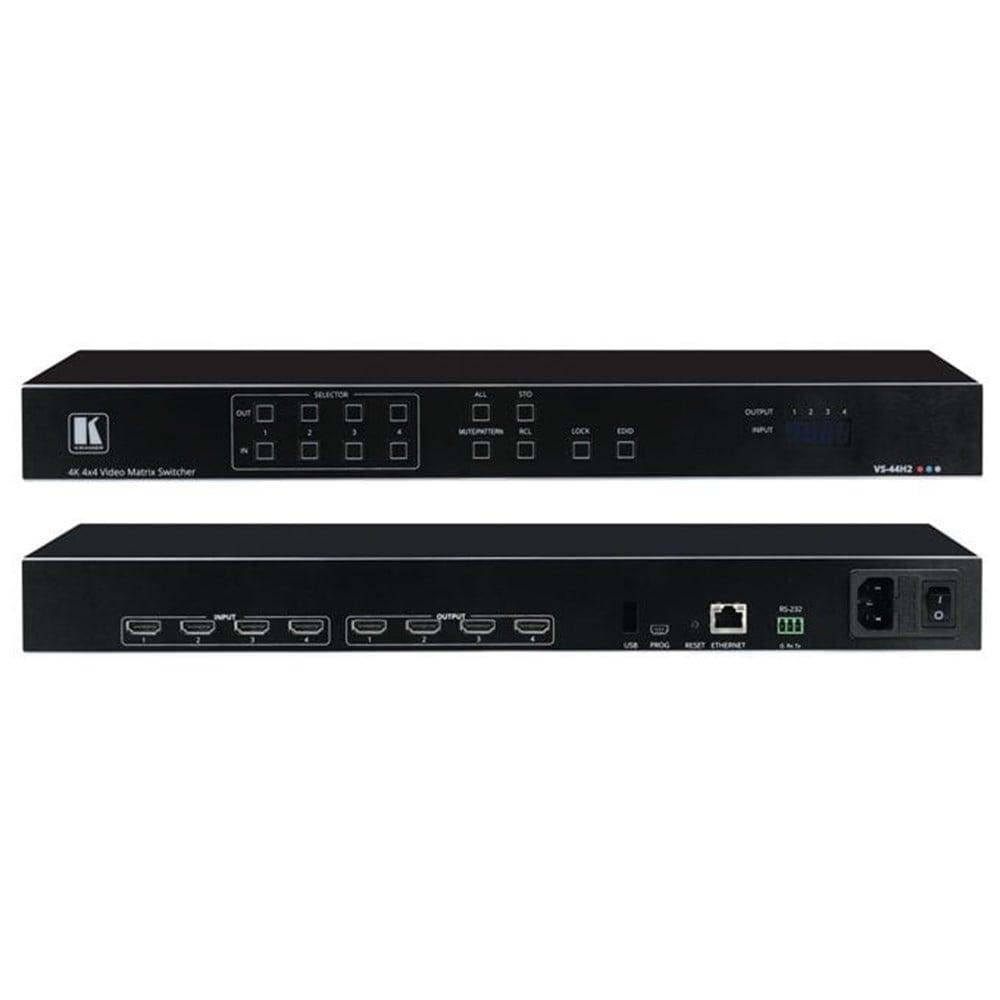 Kramer VS-44H2 4x4 4K HDR HDCP Matrix Switcher