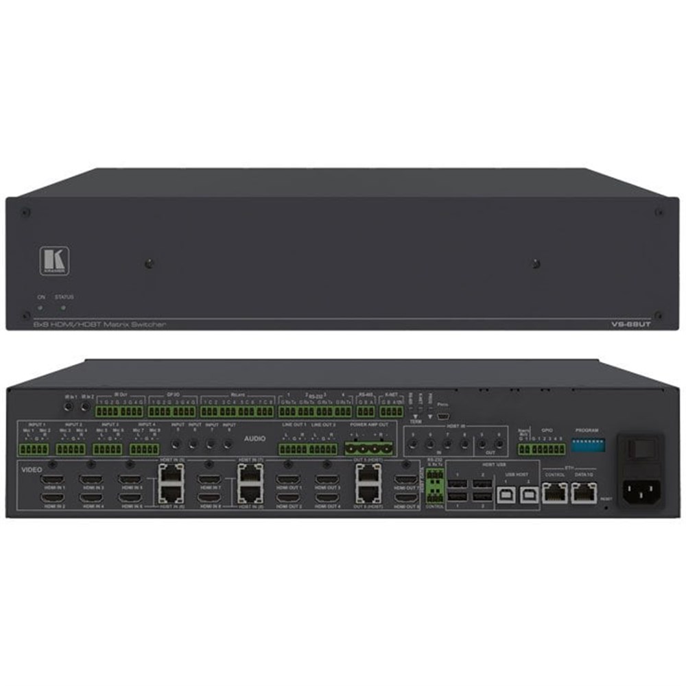 Kramer VS-88UT 8x8 HDMI Matrix Switching PoE Power Amplifier