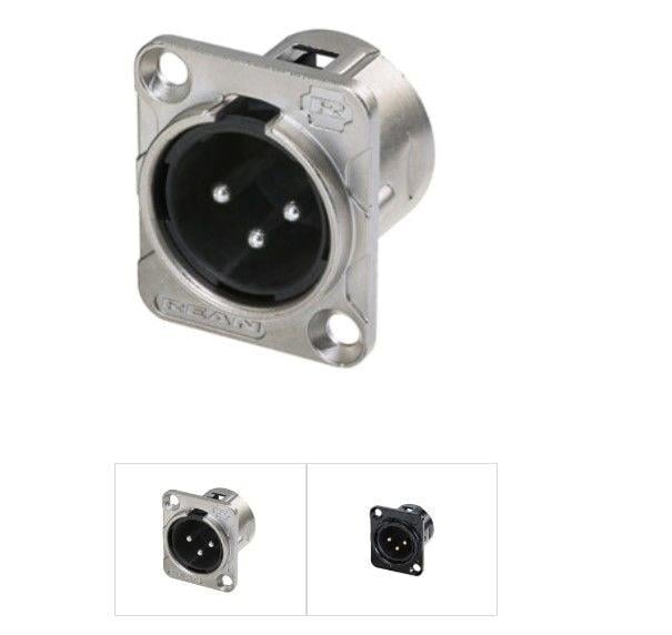 REAN RC3MDL Şase Tipi Lehim pabuçlu 3 kutuplu erkek XLR yuvası