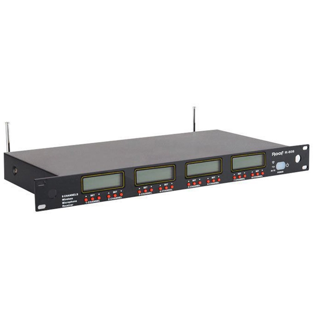 Roof R-808 UHF 8 Kanal Kablosuz Wireless Receiver