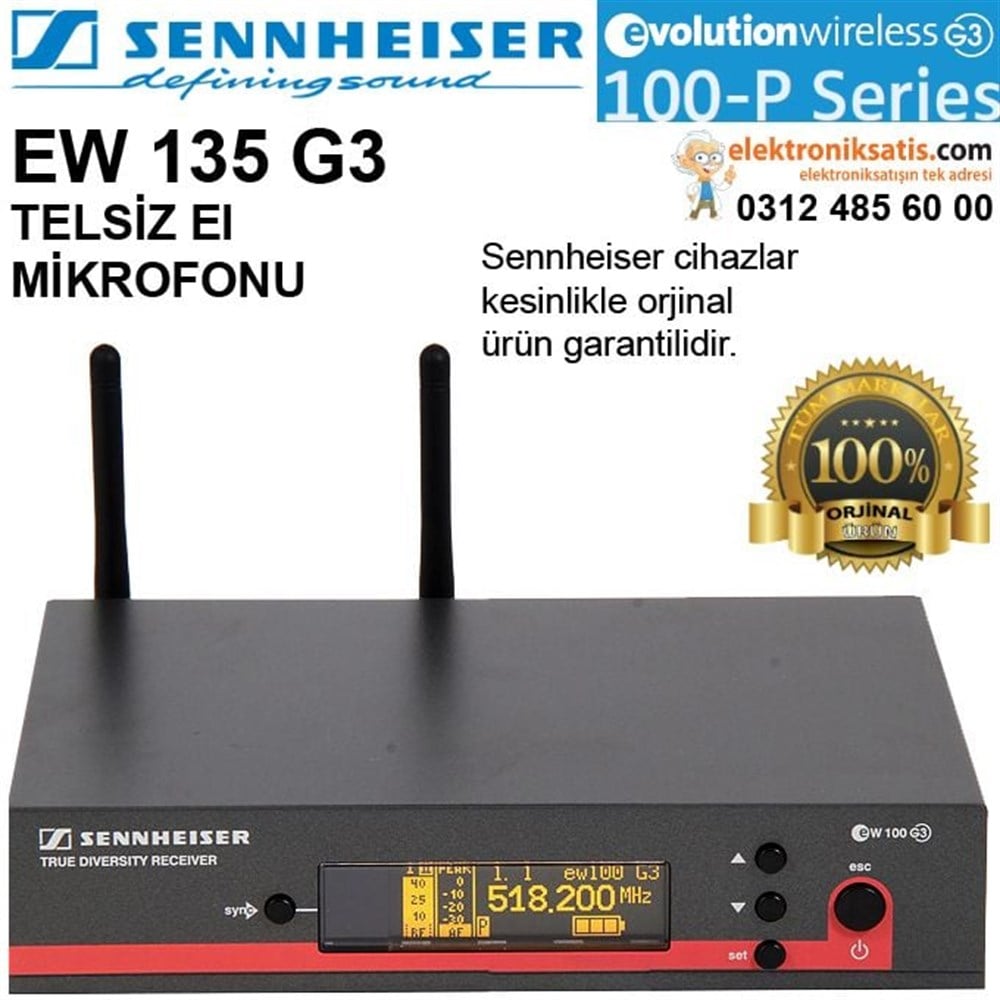 Sennheiser EW 135 G3 Telsiz El Mikrofonu