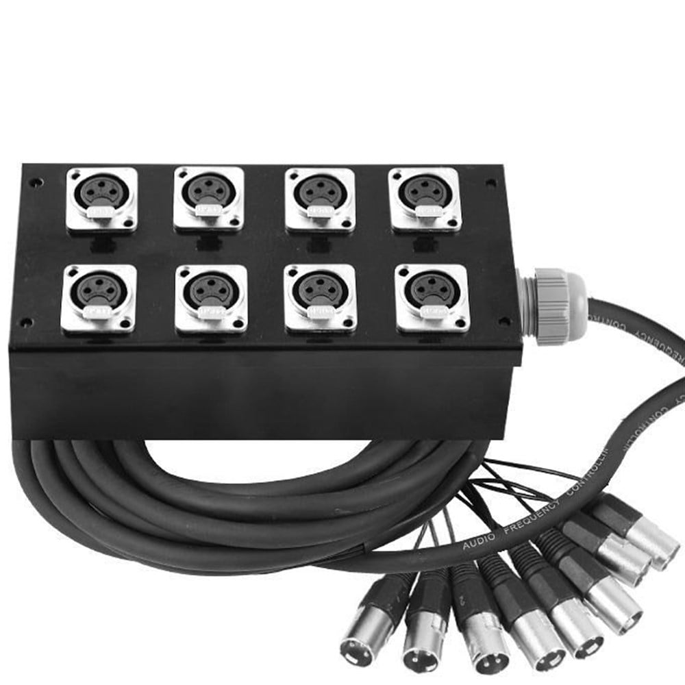 Stage Box 8 Kanal XLR Dişi Konnektörlü 10 Metre Multicore Kablolu