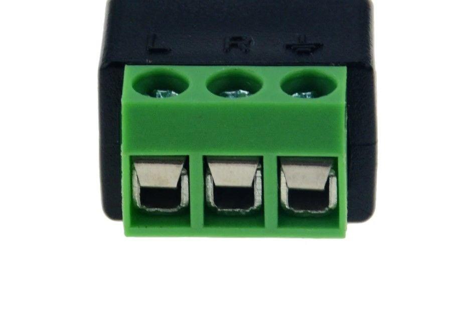 Start 3,5 mm Klemesli Stereo jak Erkek