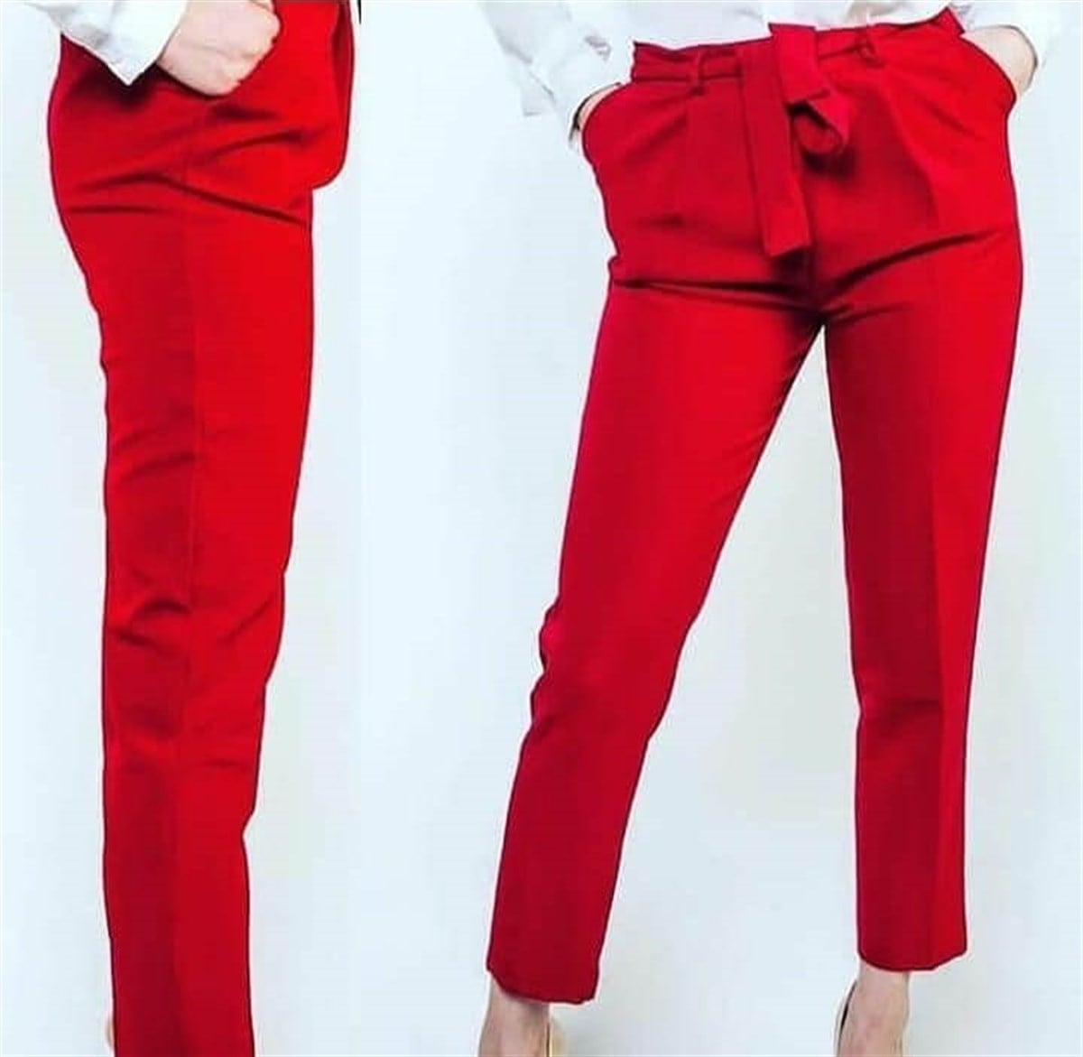 PantolonKırmızı Havuç Pantolon
