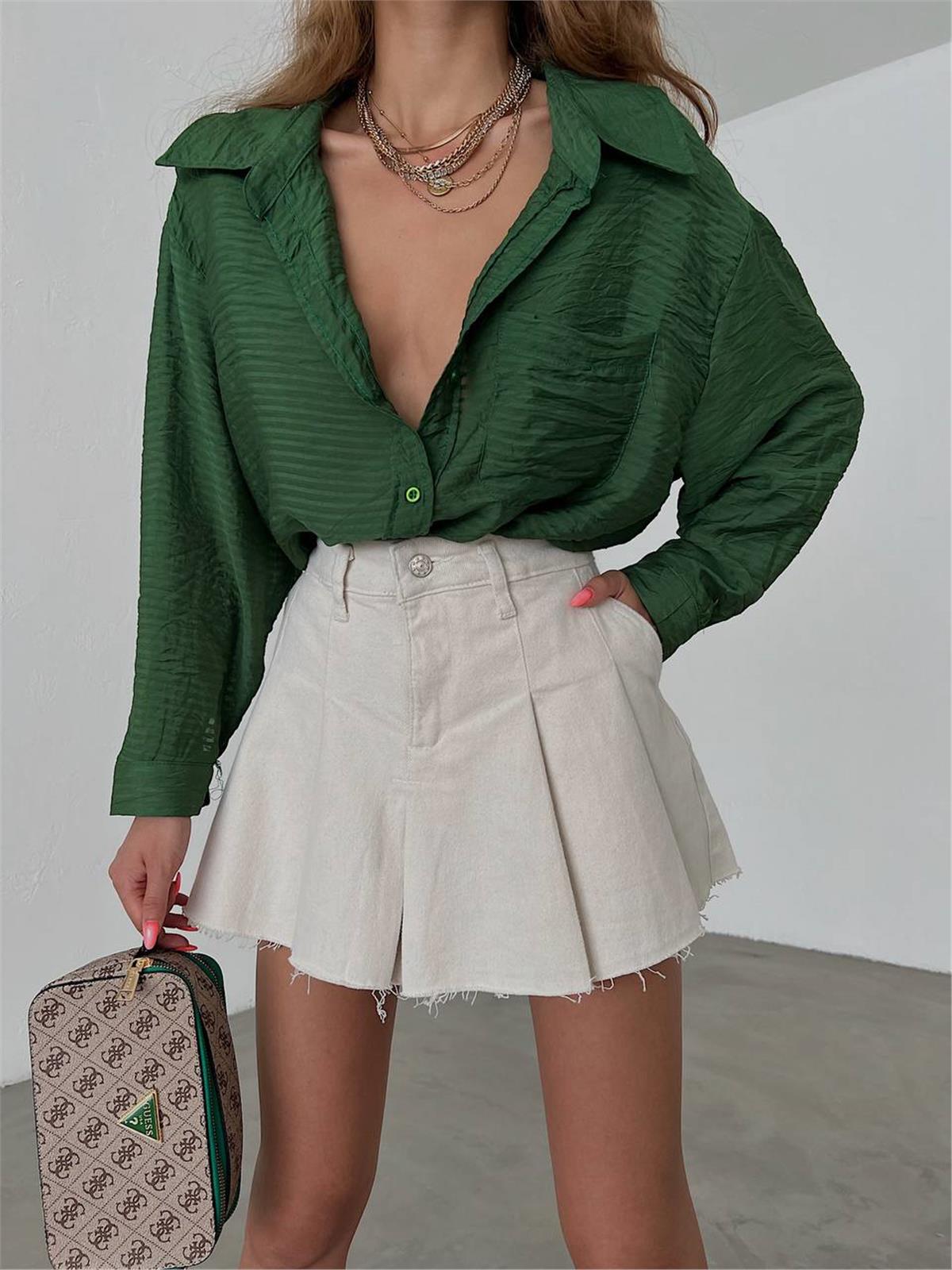 Yeniler,Tensel Gömlek Yeşil