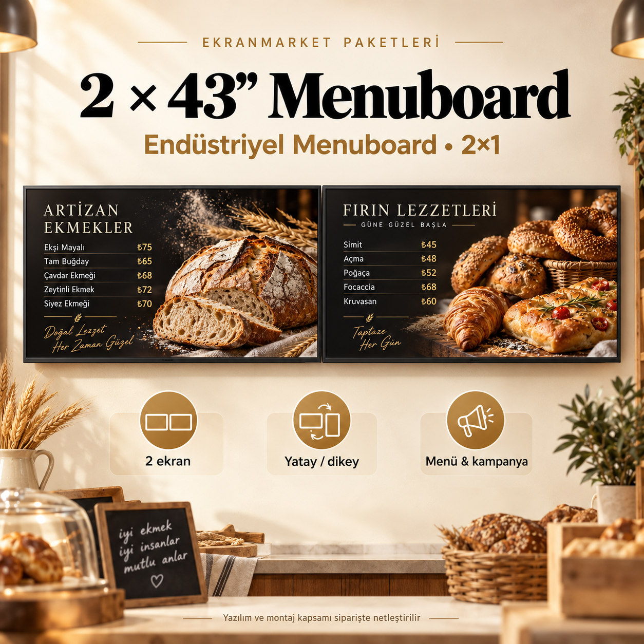 EM-021 43 inç • paket • Fırın ve ekmek