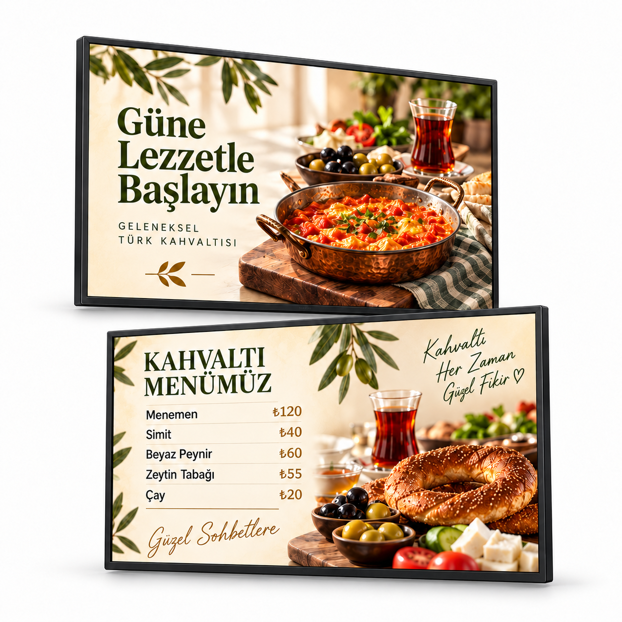 2×1 Endüstriyel Menuboard Paketi