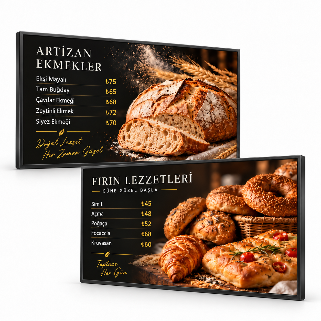 2×1 Endüstriyel Menuboard Paketi — 43 inç — ana ürün görseli