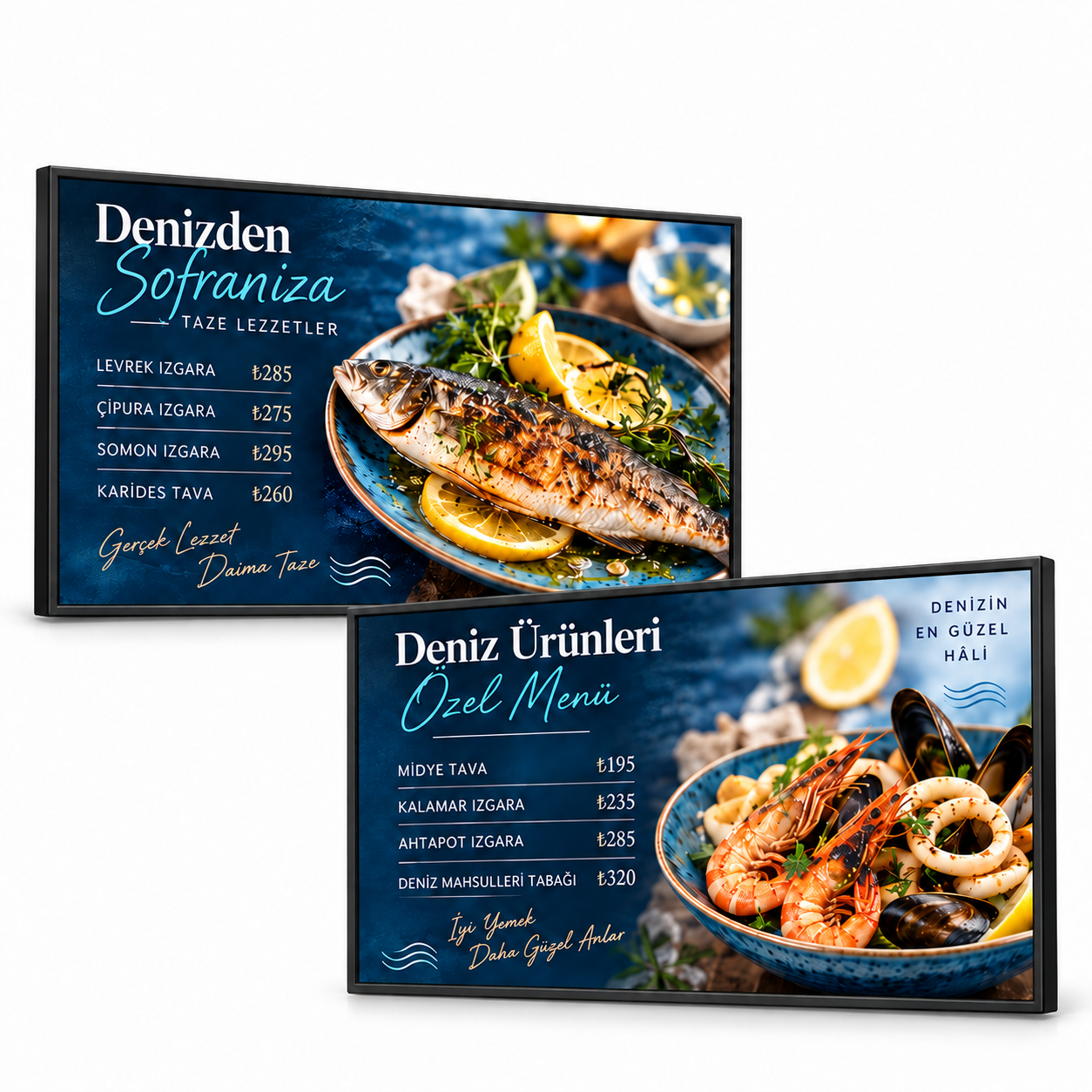 2×1 Endüstriyel Menuboard Paketi