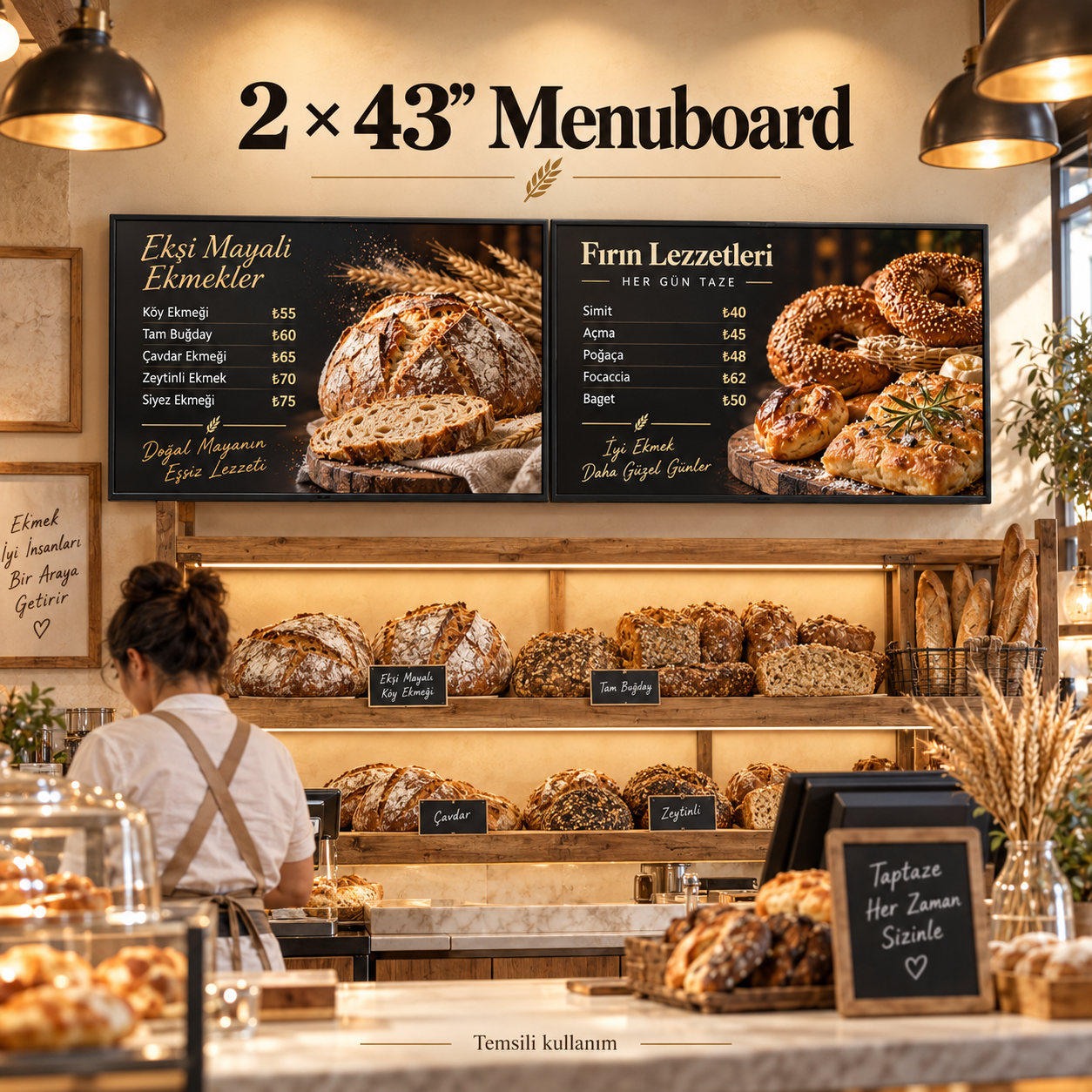EM-021 43 inç • kullanim • Fırın ve ekmek
