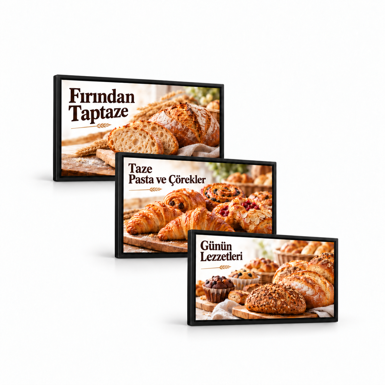 3×1 Endüstriyel Menuboard Paketi