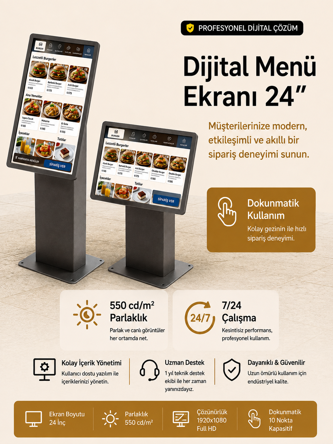 Dijital Menü Ekranı 24