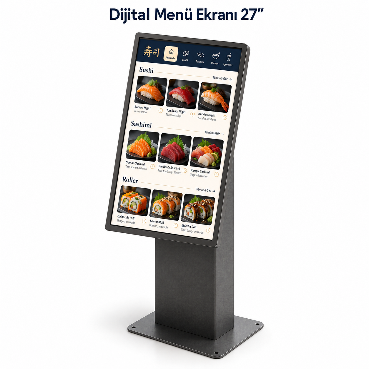 Dijital Menü Ekranı 27