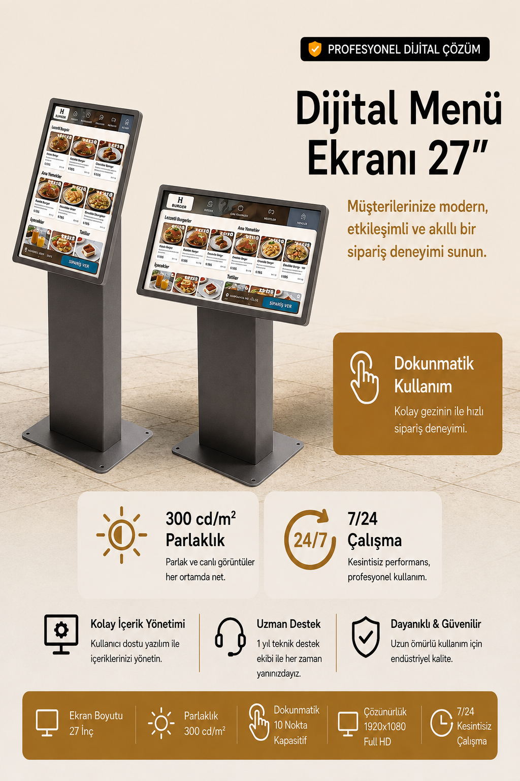 Dijital Menü Ekranı 27