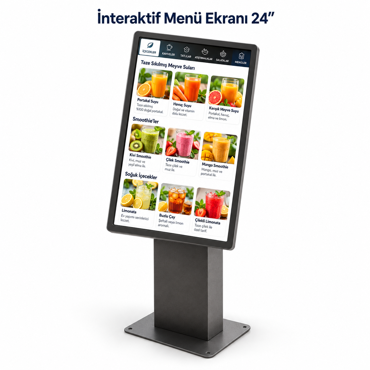 İnteraktif Dijital Menü Ekranı 24